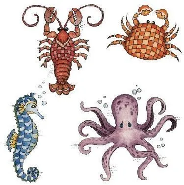 Caballito de mar; Imagenes de animales de mar para imprimir