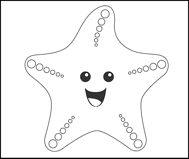 Dibujo de estrella con carita - Imagui