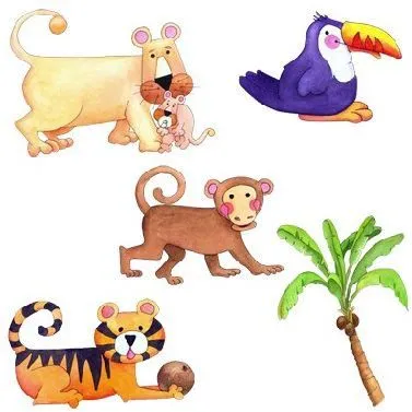 ANIMALES PARA RECORTAR Y PEGAR : RECORTABLES PARA NIÑOS