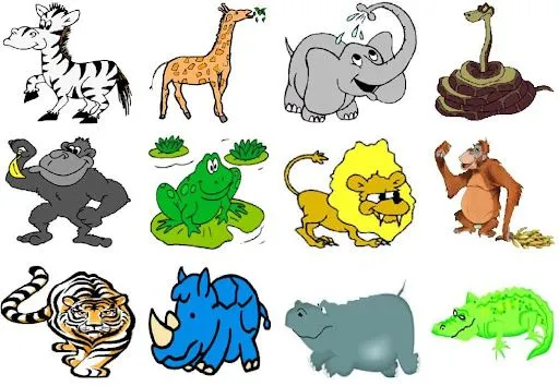 Dibujos infantiles animales salvajes - Imagui