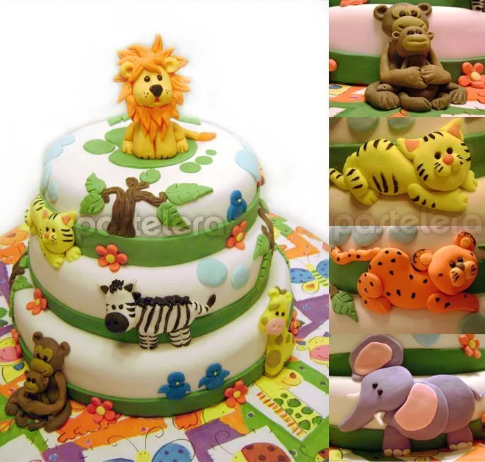jungle/safari cakes on Pinterest | Jungle Cake, Madagascar Cake ...