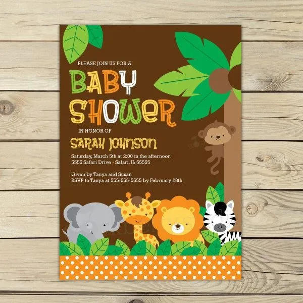 Baby Shower: Baby Shower safari
