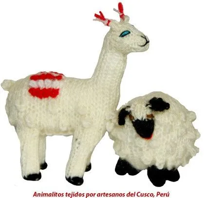 Animalitos tejidos por artesanos del Cusco, Perú | Tejidos del ...
