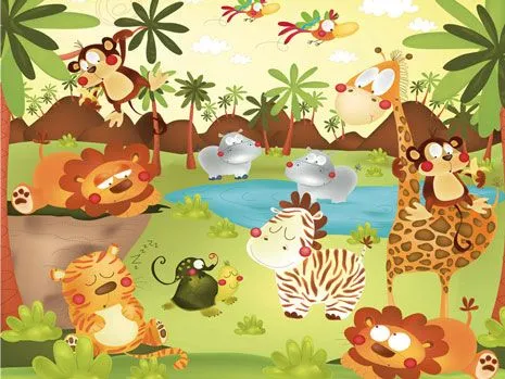 Fiesta de animalitos de la selva - Imagui