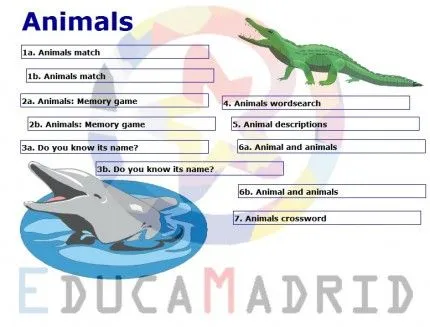 Animals | Segundo Y Tercer ciclo primaria (3º - 4º y 5º- 6º ...