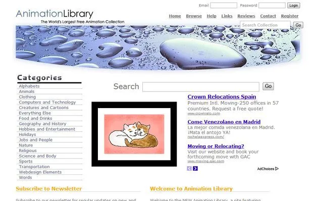 Animation Library, cerca de 14000 imágenes animadas para descargar ...