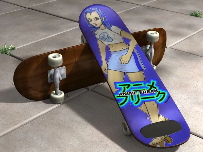Anime Freak Skateboard by halley on DeviantArt Anime Freak Skateboard by halley on DeviantArt