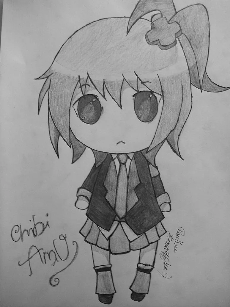 anime girl chibi Amu by WhisperInTheDark666 on DeviantArt