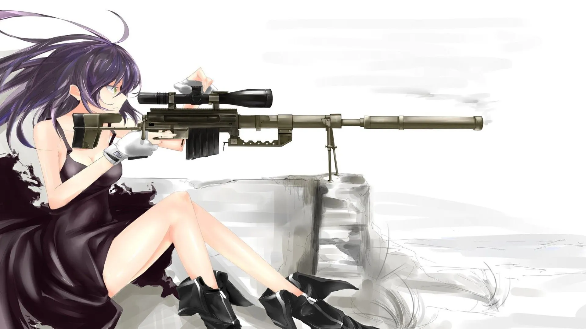 Anime Sniper Girl #2 – PS4Wallpapers.com