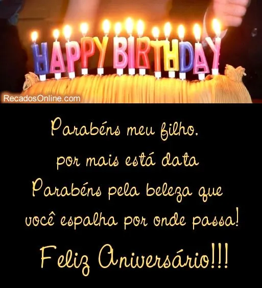 Aniversário de Filho - Imagens, Mensagens e Frases para Facebook ... Aniversário de Filho - Imagens, Mensagens e Frases para Facebook ...