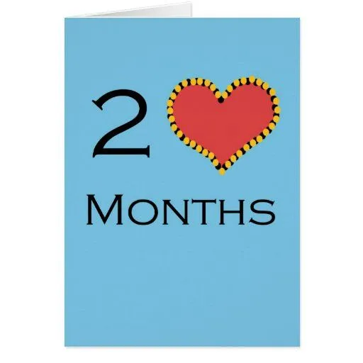 Aniversario de 2 meses tarjeta de felicitación | Zazzle Aniversario de 2 meses tarjeta de felicitación | Zazzle