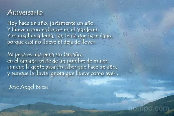 Aniversario poema de Jose Angel Buesa | Poemas, versos y poesía de ...