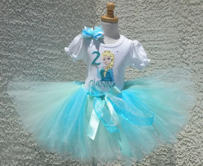 Anna Elsa Olaf Frozen Dresses Clothing Birthday Tutu Outifts