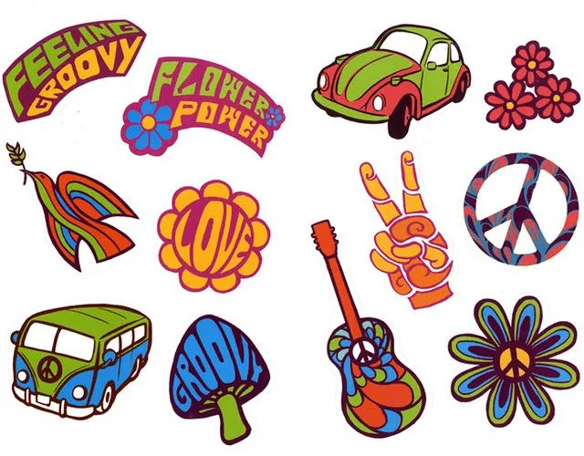 Años 60: Iconos para Imprimir Gratis. | Ideas y material gratis ...