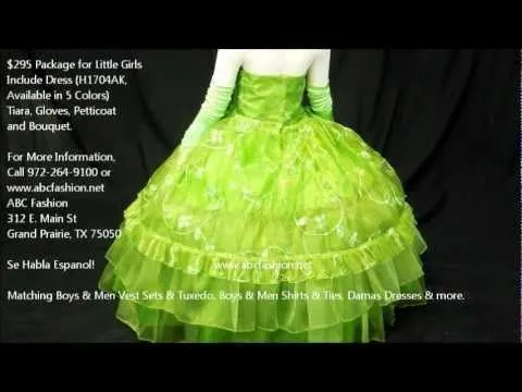 3 Anos Dresses, Verde Vestidos de 3 Anos, First Communion Dress ...