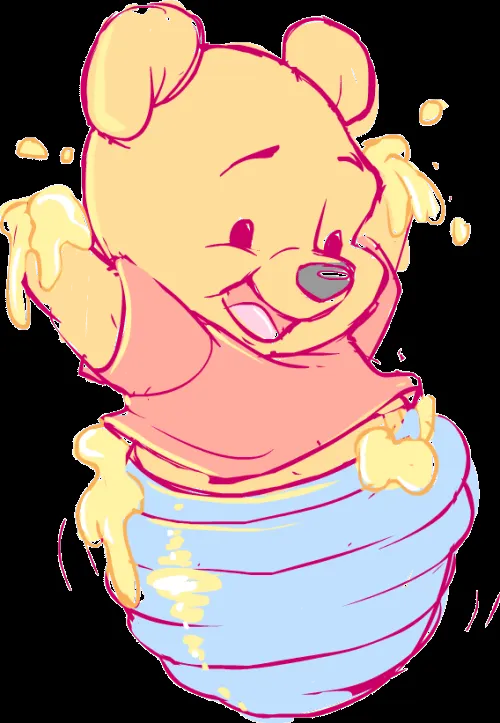 Another baby Pooh I drew the same day, just forgot...