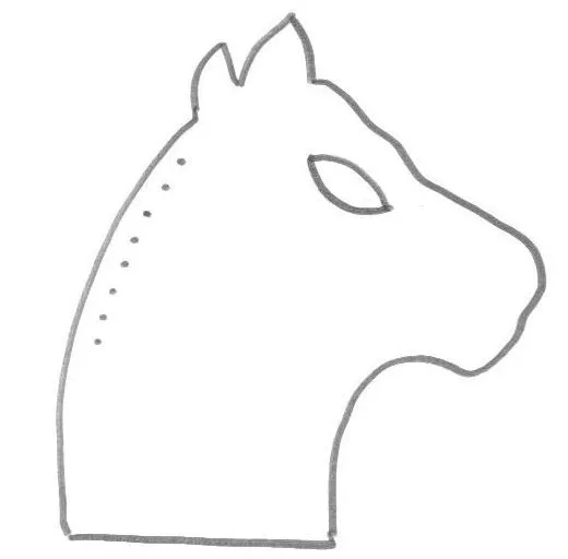 Como hacer una mascara de caballo en foami - Imagui