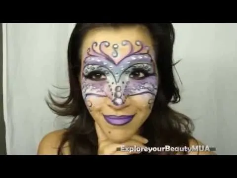 Antifaz de Carnaval - Tonos Morados - YouTube