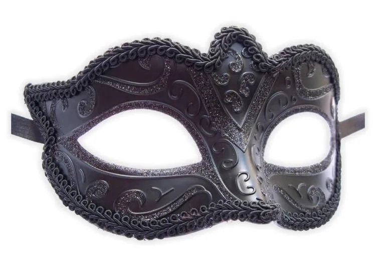 Antifaz Negro Brillante : Mask-Shop.com