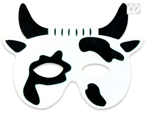 Antifaz de vaca para imprimir - Imagui