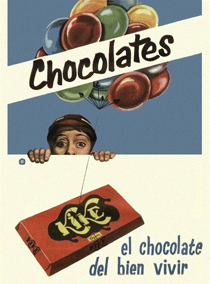 Antiguo anuncio de chocolates Kike, de Gijón. La fábrica estaba en ...