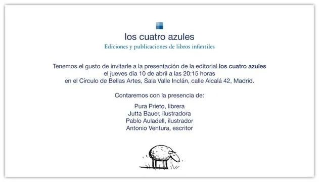 Presentación en Madrid de la nueva editorial Los cuatro azules ...