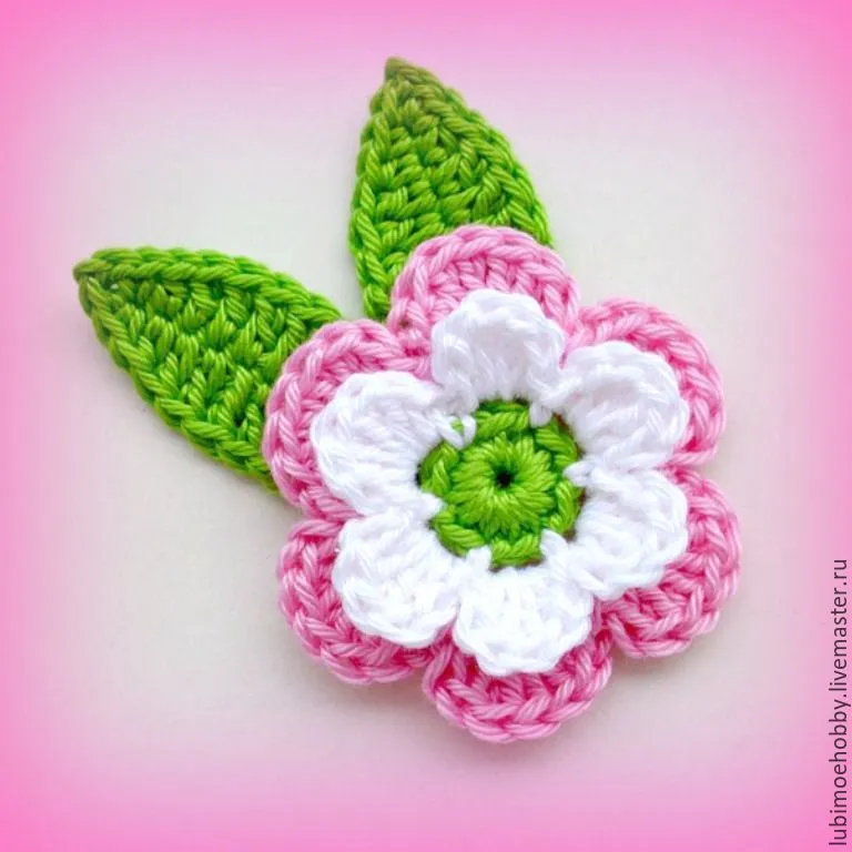 Apliques-de-flores-a-crochet- ...