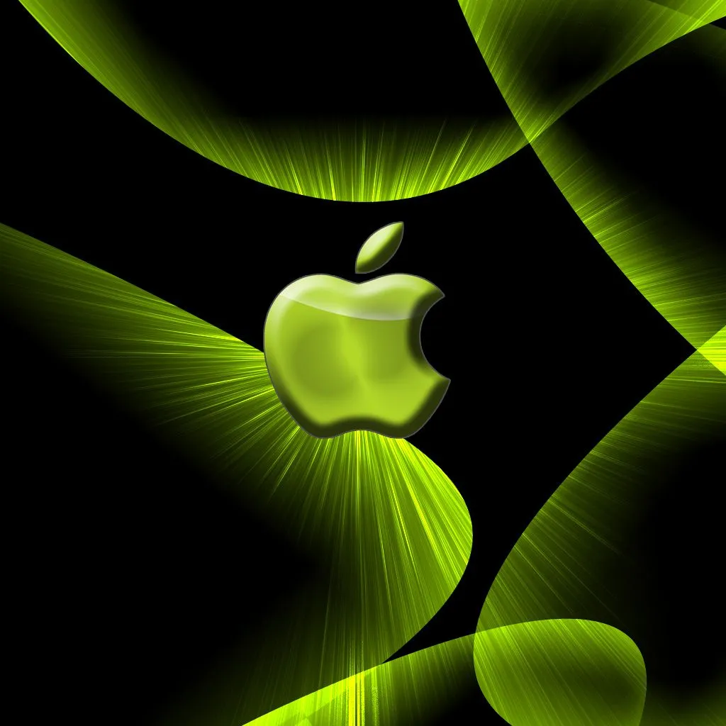 Apple - green logo download free wallpapers for iPad