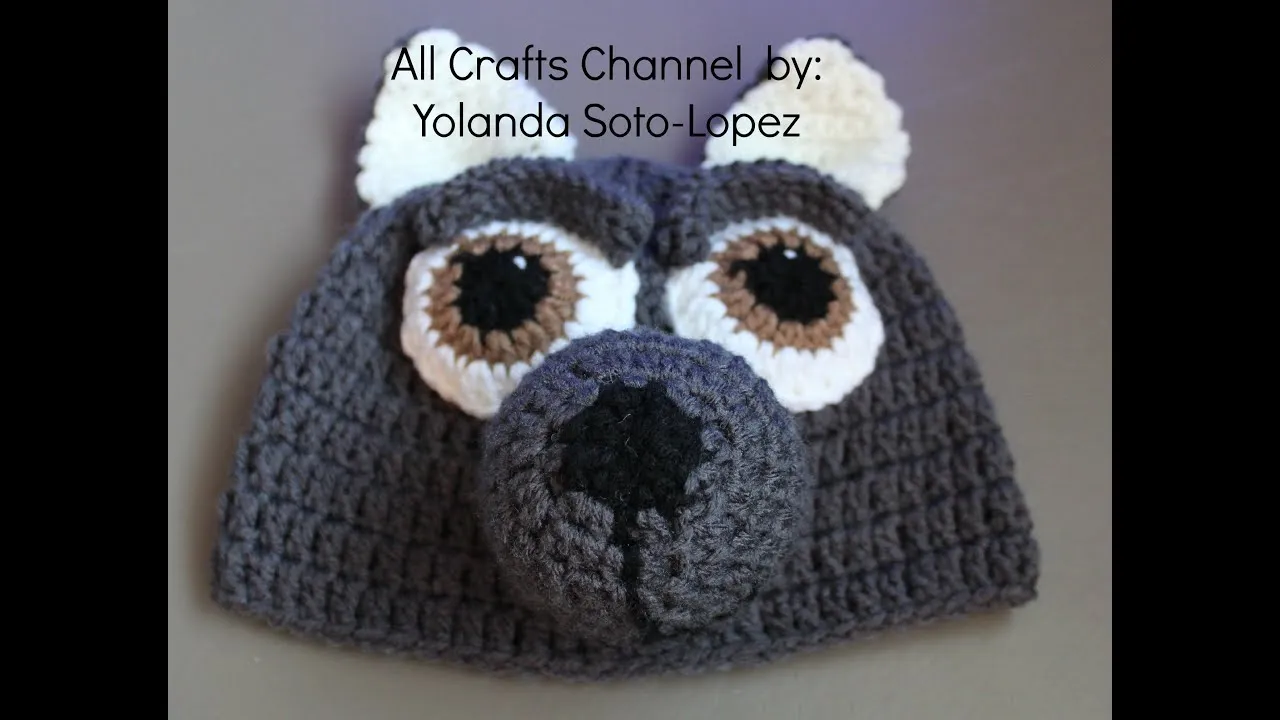 Aprenda a tejer un Gorro de lobo en #Crochet - video uno - YouTube