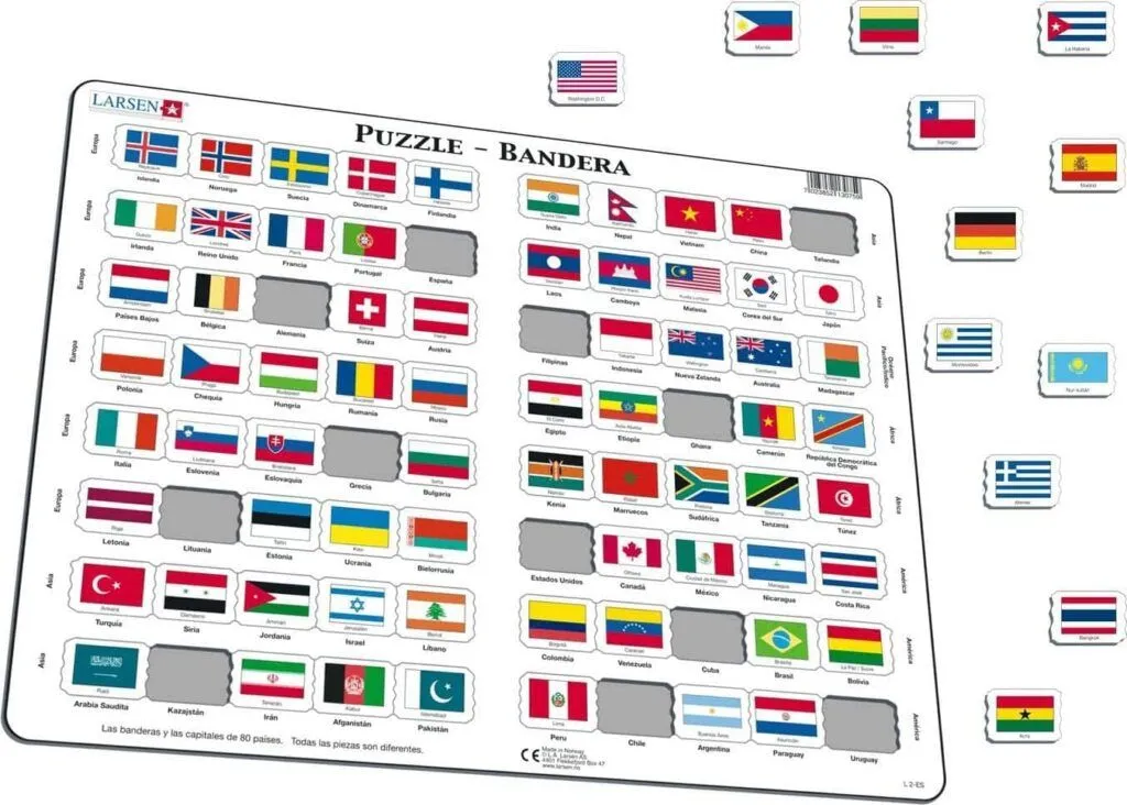 Aprende todas las banderas del mundo