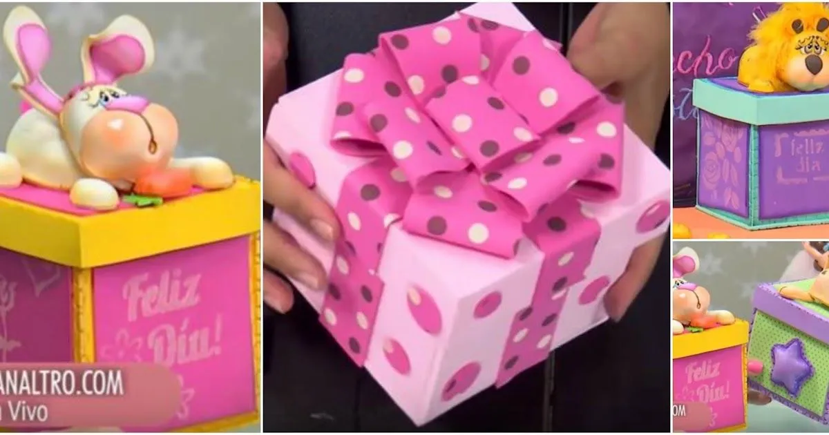 Aprende cómo hacer cajas de regalo en foami paso a paso ~ lodijoella