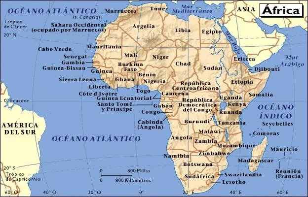Aprende las Capitales de las Naciones de África