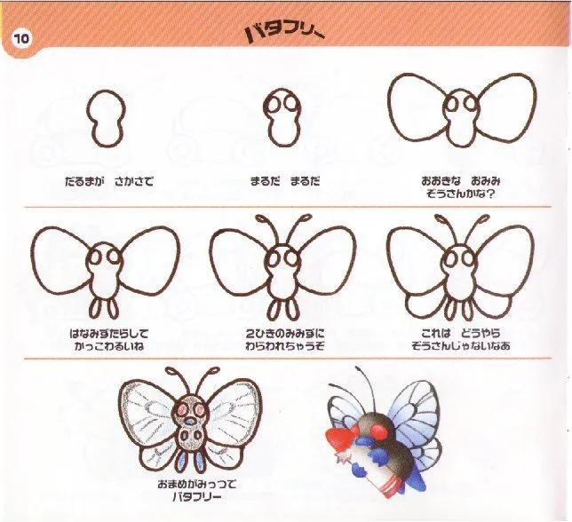 ButterFree de Pokemon - Tutoriales de Como dibujar a en Personajes ... ButterFree de Pokemon - Tutoriales de Como dibujar a en Personajes ...