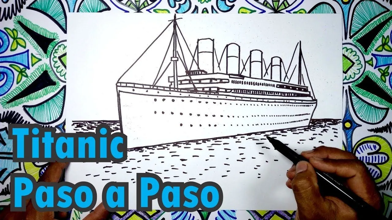 Aprende a dibujar el barco Titanic paso a paso - YouTube