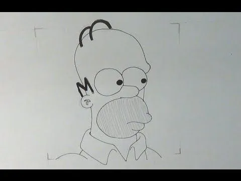 Aprende a dibujar la cara de Homer Simpson - YouTube