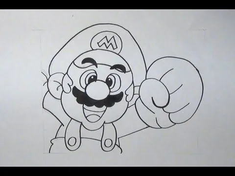 Aprende a dibujar la cara de Mario Bros - YouTube