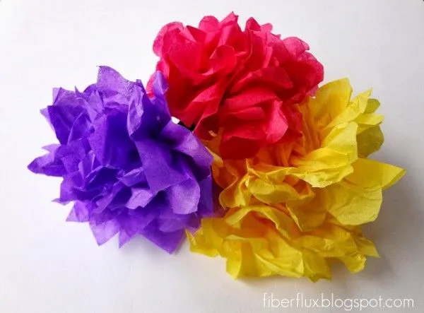 Aprende a hacer flores con papel de seda - Guía de MANUALIDADES