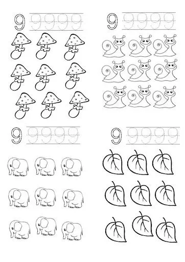 APRENDE LOS NUMEROS COLOREANDO Y ESCRIBIENDO APRENDE LOS NUMEROS COLOREANDO Y ESCRIBIENDO