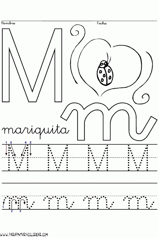 Dibujos para colorear con consonantes - Imagui