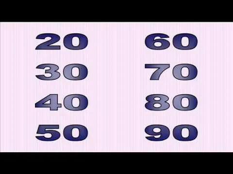 Aprender Ingles Numeros 20-99 Learn English Numbers 20-99 - YouTube