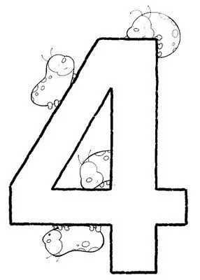 APRENDER LOS NÚMEROS DEL 1 AL 5 - EL NÚMERO 4 : FICHAS PARA NIÑOS APRENDER LOS NÚMEROS DEL 1 AL 5 - EL NÚMERO 4 : FICHAS PARA NIÑOS