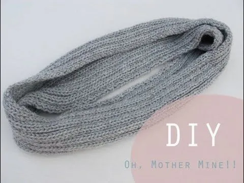 Aprender a tejer una bufanda cerrada o bufanda mágica DIY - YouTube