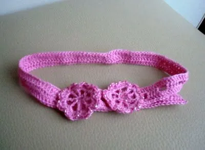 Aprendiendo a...": Cintillo tejido a crochet diametro regulable
