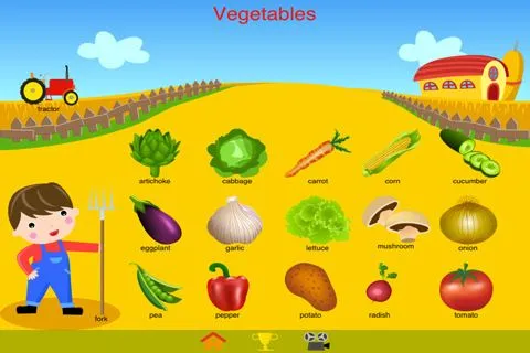 Todos los vegetales en inglés con dibujos - Imagui