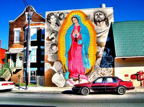 Virgen de Guadalupe graffiti - Imagui