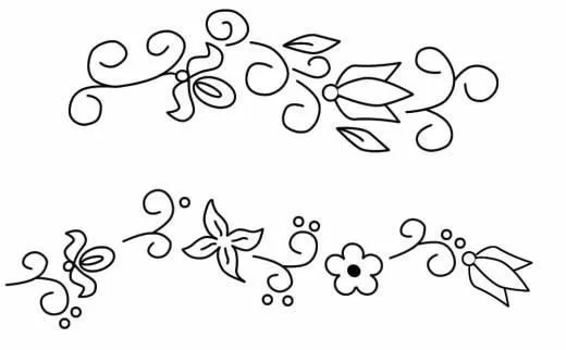 Patrones de flores para bordar - Imagui