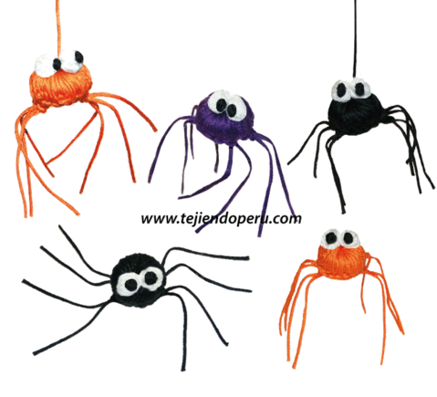 Arañas de Halloween | Crochet, Spanish | Pinterest | Halloween ...