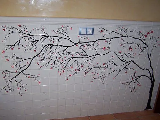 Arbol del cerezo pintado - Imagui