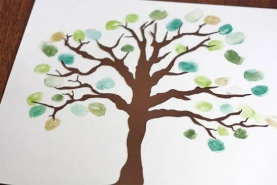 Un árbol familiar Manualidades faciles y sencillas para regalar
