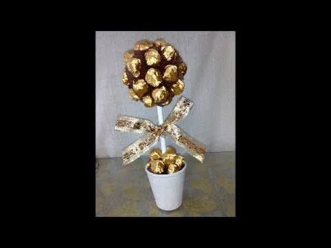Árbol de Ferrero Rocher caseros - YouTube